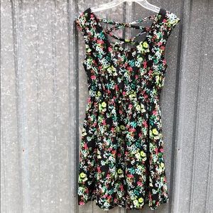 Floral A-line short dress Xhiliration